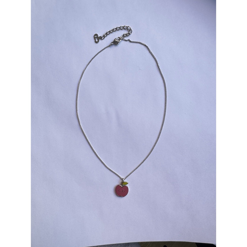 Christian Dior Light Pink Apple Necklace Excellent Condition - Picture 2 of 5